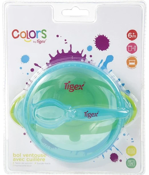 Suction bowl with spoon from 6 months Tigex 2