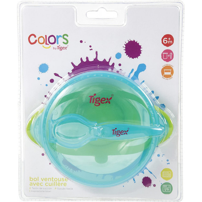 Bol ventouse avec cuillère 6m+ Tigex