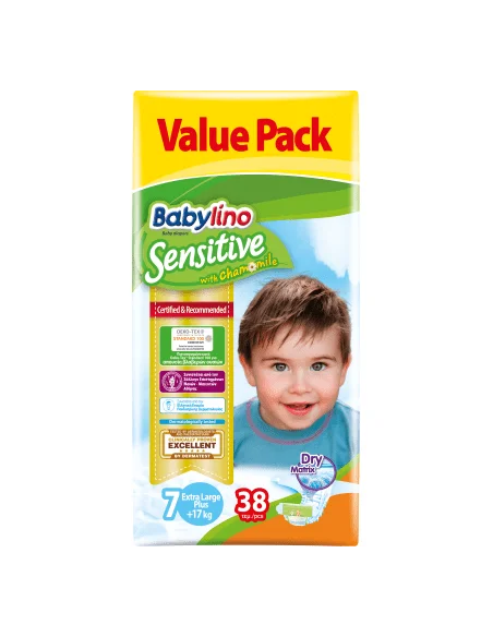 Couches Taille 7 (17kg+) 38 unités Babylino