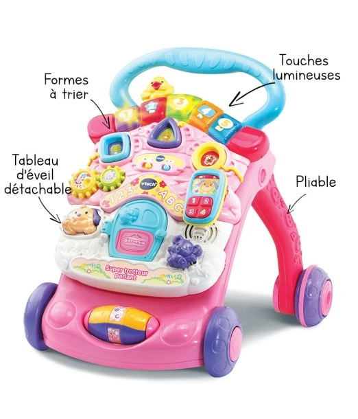 Vtech Super 2-in-1 Talking Walker Pink from 9 to 36 months 2