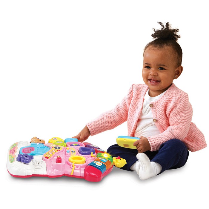 Super Trotteur Parlant 2en1 Rose 9-36 mois Vtech