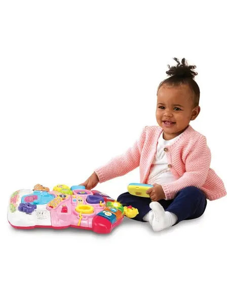 Super Trotteur Parlant 2en1 Rose 9-36 mois Vtech