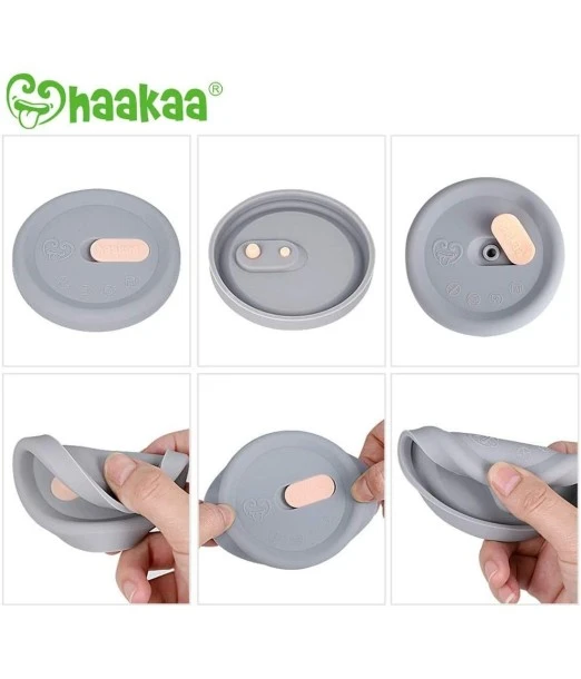 Grey Silicone Cap for Haakaa milk collector 2