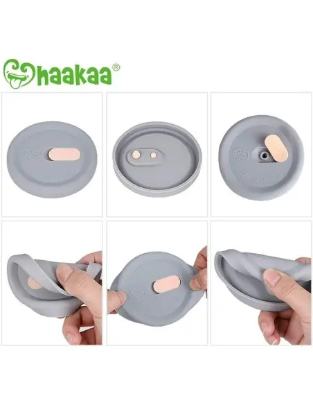 Grey Silicone Cap for Haakaa milk collector — photo 2