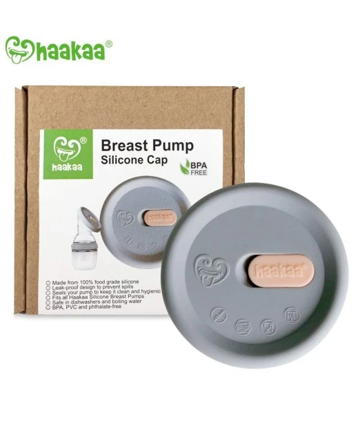 Grey Silicone Cap for Haakaa milk collector