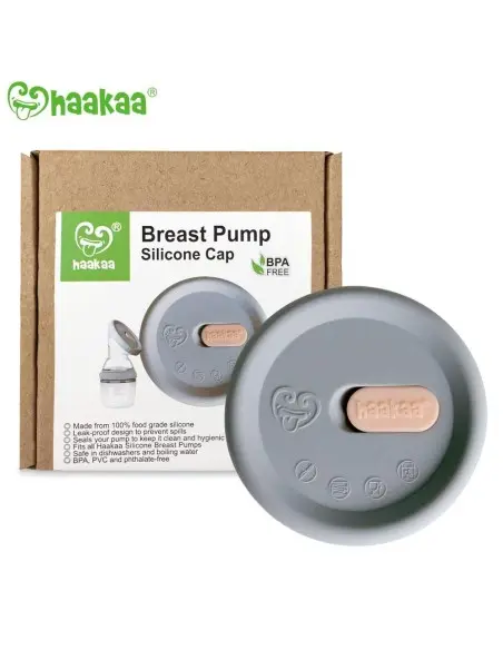 Grey Silicone Cap for Haakaa milk collector