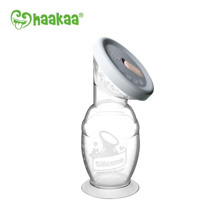 Capuchon en Silicone Gris Pour Recueil Lait Haakaa