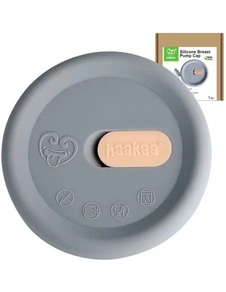 Grey Silicone Cap for Haakaa milk collector — photo 4