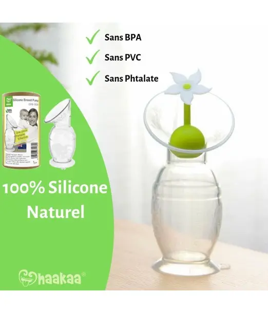 Bouchon Recueil Lait Petite Fleur Silicone Haakaa 2
