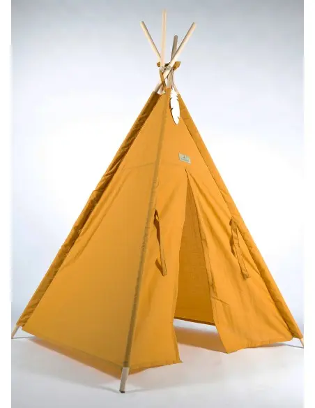 Minitribe Tipi tent with quilted mat – Mustard Yellow — photo 2