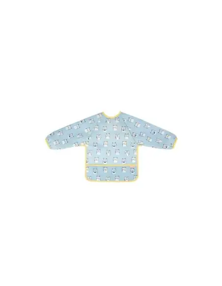 Bavoir Manches Longues Bleu Badabulle