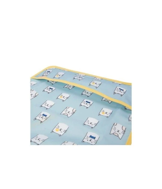 Badabulle long-sleeved bib — blue 2