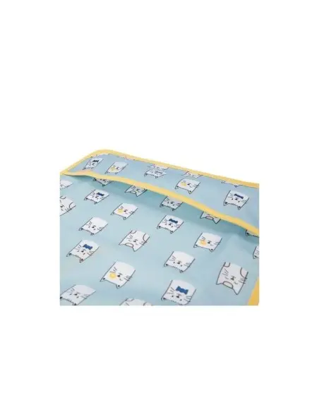 Bavoir Manches Longues Bleu Badabulle
