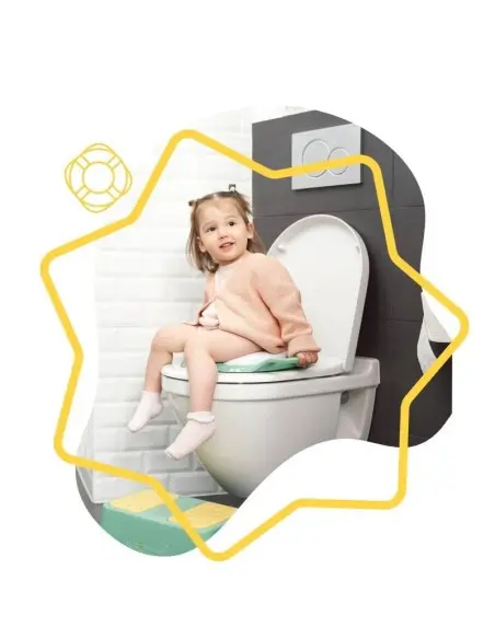 Réducteur De Toilette Avec Poignée Vert Badabulle
