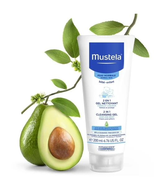Mustela Gentle cleansing gel for hair and body 200ml