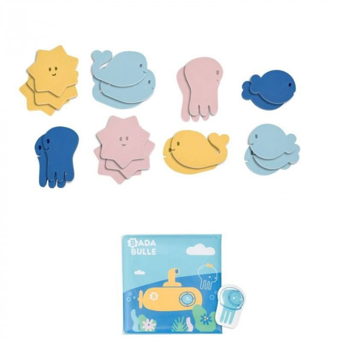 Livre De Bain Et Marionnette + Stickers De Bain Badabulle