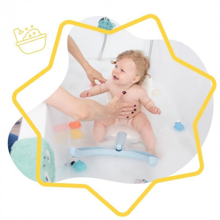 Fauteuil De Bain Pliable Bleu Badabulle