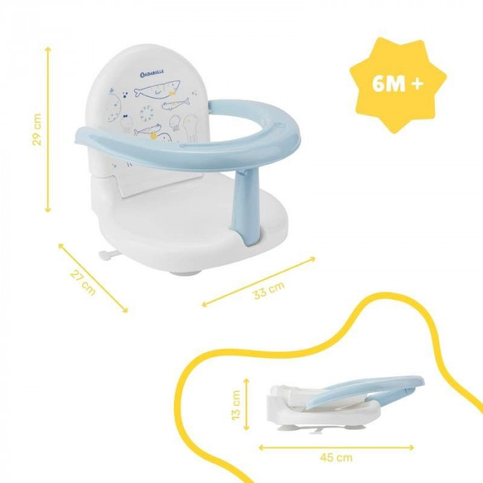 Fauteuil De Bain Pliable Bleu Badabulle