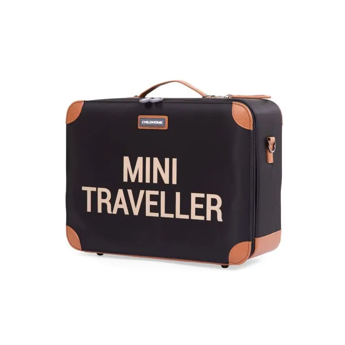 Valise Enfant Mini Traveller Noir / Or