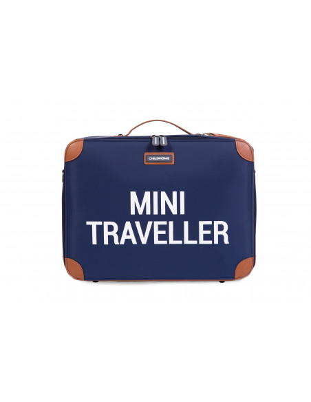 Valise Enfant Mini Traveller Navy Blanc