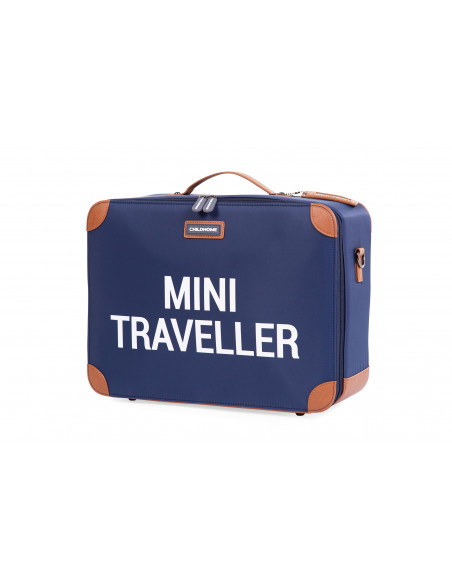 Valise Enfant Mini Traveller Navy Blanc