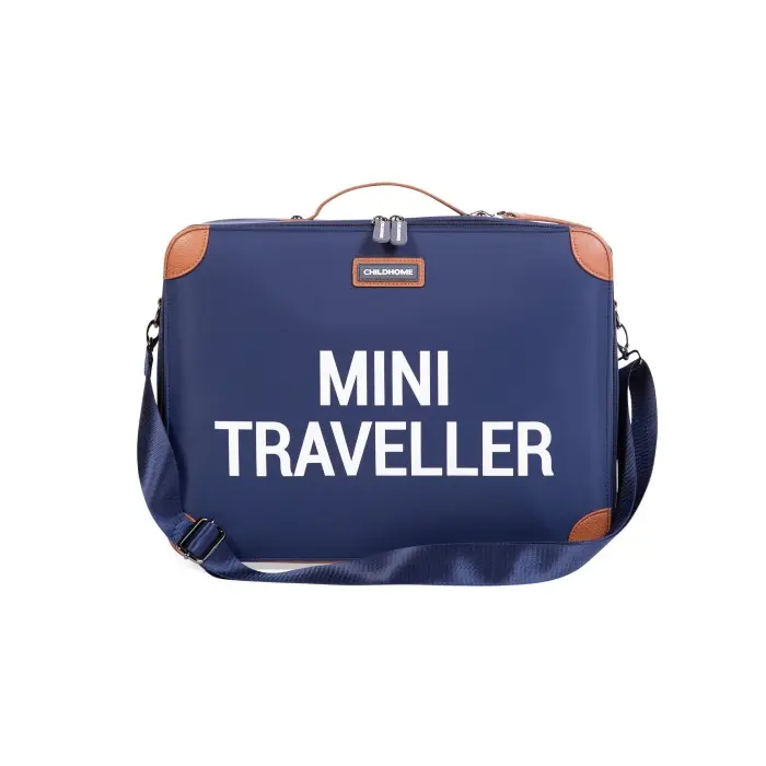 Valise Enfant Mini Traveller Navy Blanc