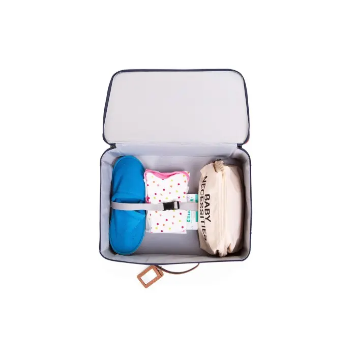 Valise Enfant Mini Traveller Navy Blanc