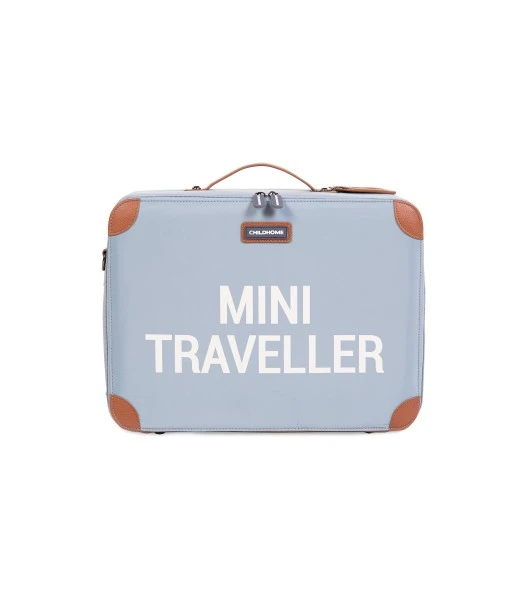 Mini Traveller children's suitcase grey ecru
