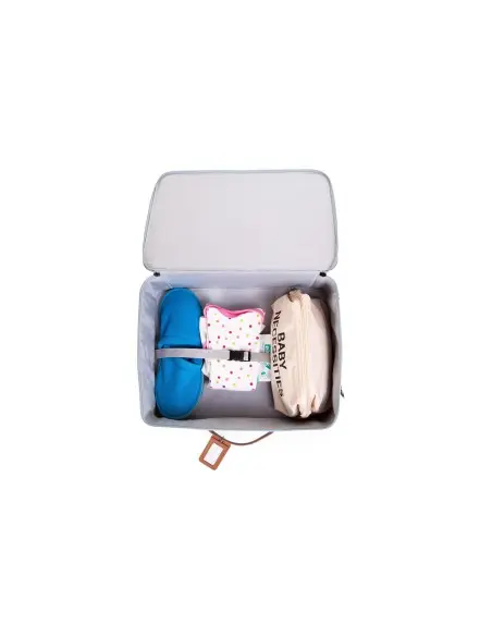 Mini Traveller children's suitcase grey ecru — photo 5
