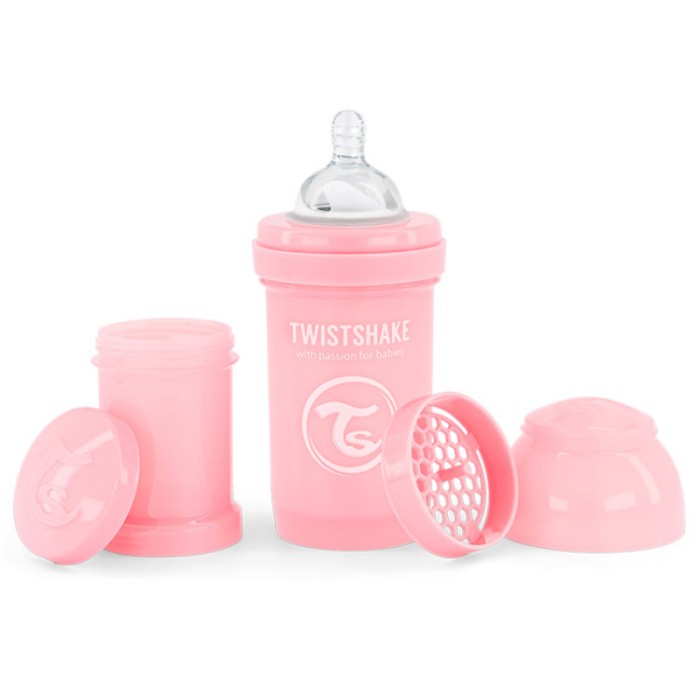 Biberon anti-coliques 180ml 0m+ Rose Twistshake
