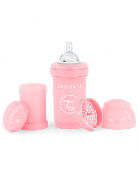 Biberon anti-coliques 180ml 0m+ Rose Twistshake