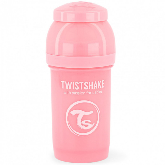 Biberon anti-coliques 180ml 0m+ Rose Twistshake