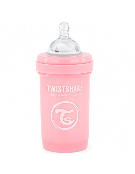 Biberon anti-coliques 180ml 0m+ Rose Twistshake