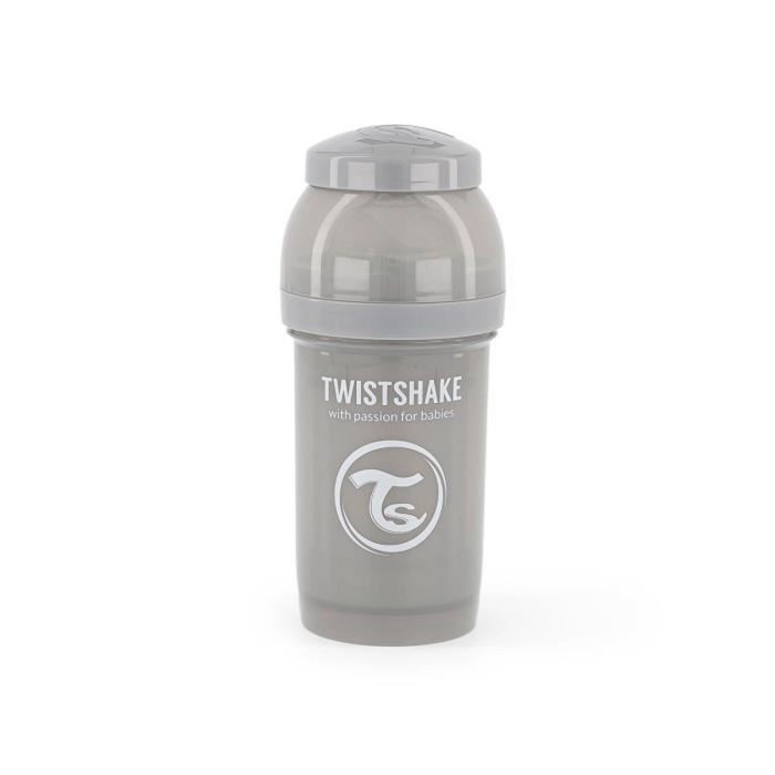 Biberon anti-coliques 180ml 0m+ Gris Twistshake