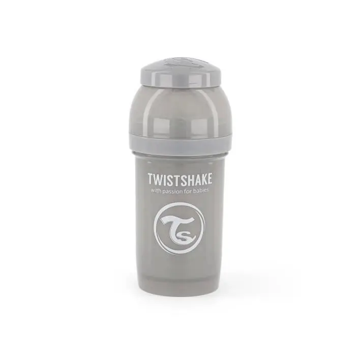 Biberon anti-coliques 180ml 0m+ Gris Twistshake