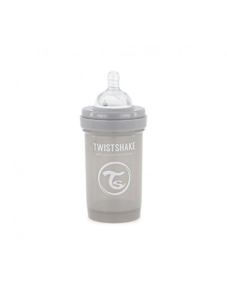 Biberon anti-coliques 180ml 0m+ Gris Twistshake