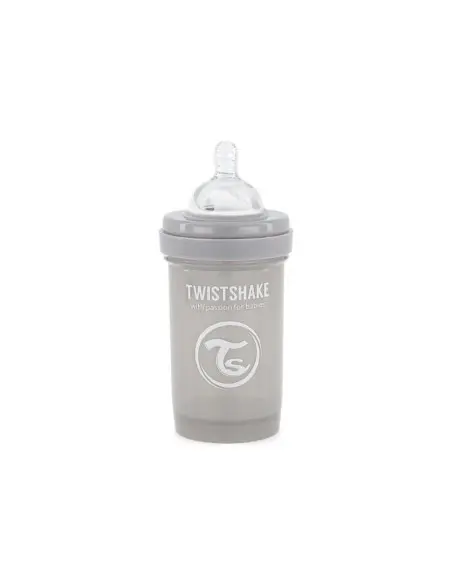 Biberon anti-coliques 180ml 0m+ Gris Twistshake