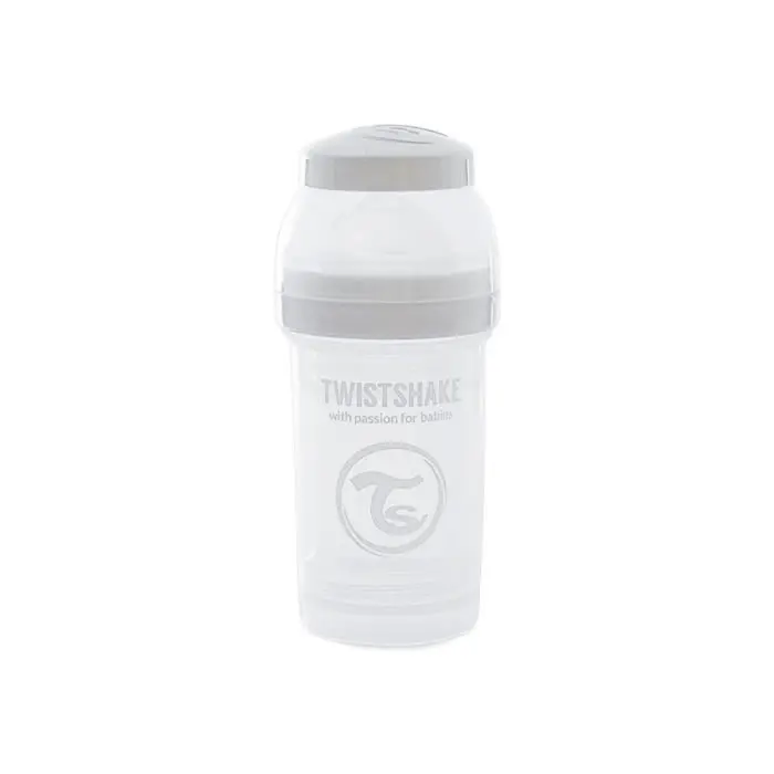 Biberon anti-coliques 180ml 0m+ Blanc Twistshake