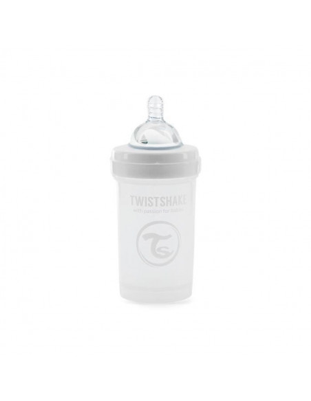 Biberon anti-coliques 180ml 0m+ Blanc Twistshake