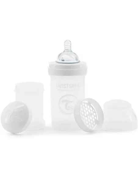 Biberon anti-coliques 180ml 0m+ Blanc Twistshake