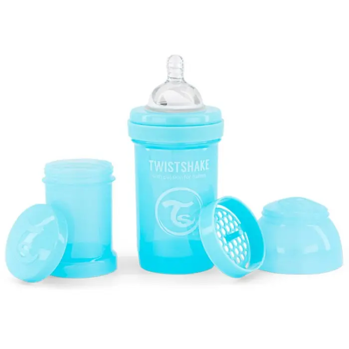 Biberon anti-coliques 180ml 0m+ Bleu Twistshake