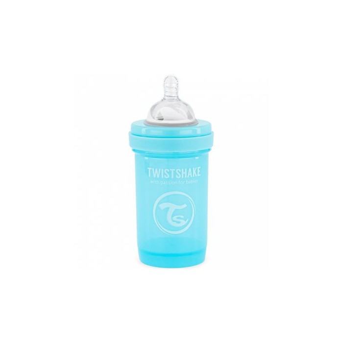 Biberon anti-coliques 180ml 0m+ Bleu Twistshake