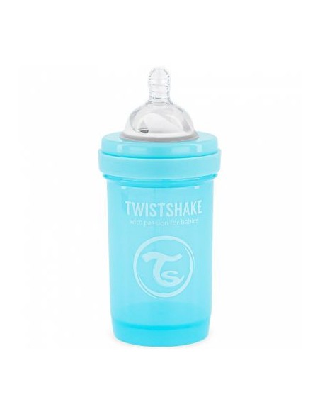 Biberon anti-coliques 180ml 0m+ Bleu Twistshake