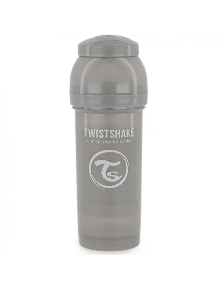Biberon Anti-Coliques 260ml 2m+ Gris Twistshake