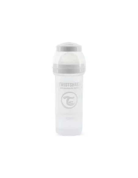 Biberon Anti-Coliques 260ml 2m+ Blanc Twistshake