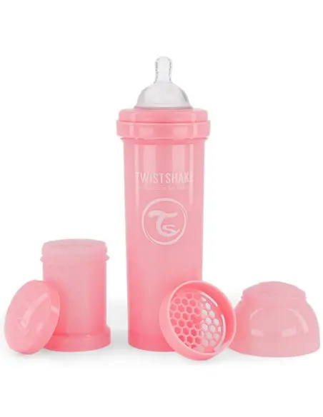 Biberon anti-coliques 330ml 4m+ Rose Twistshake