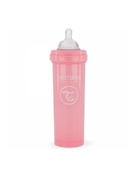 Biberon anti-coliques 330ml 4m+ Rose Twistshake