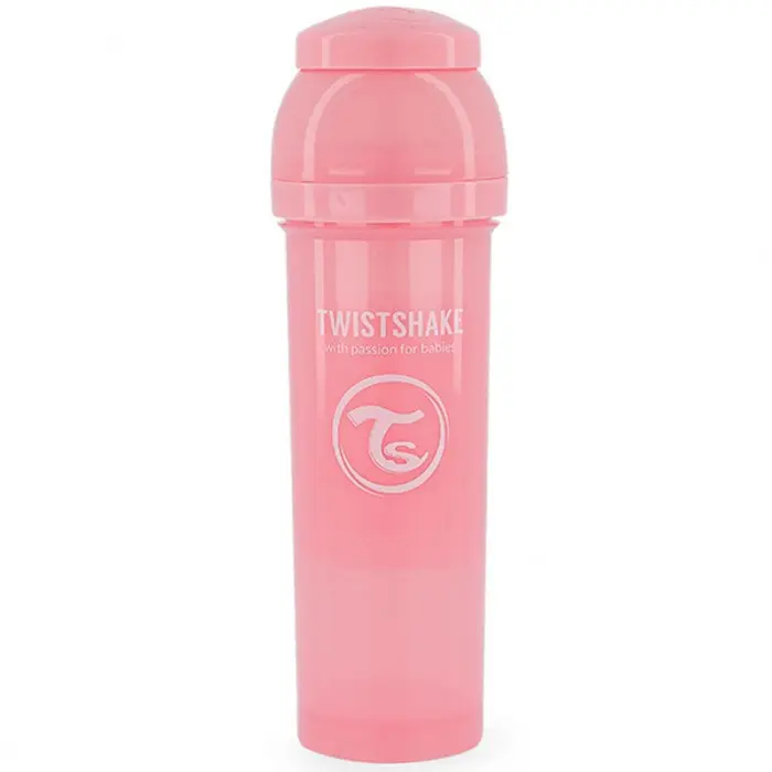 Biberon anti-coliques 330ml 4m+ Rose Twistshake