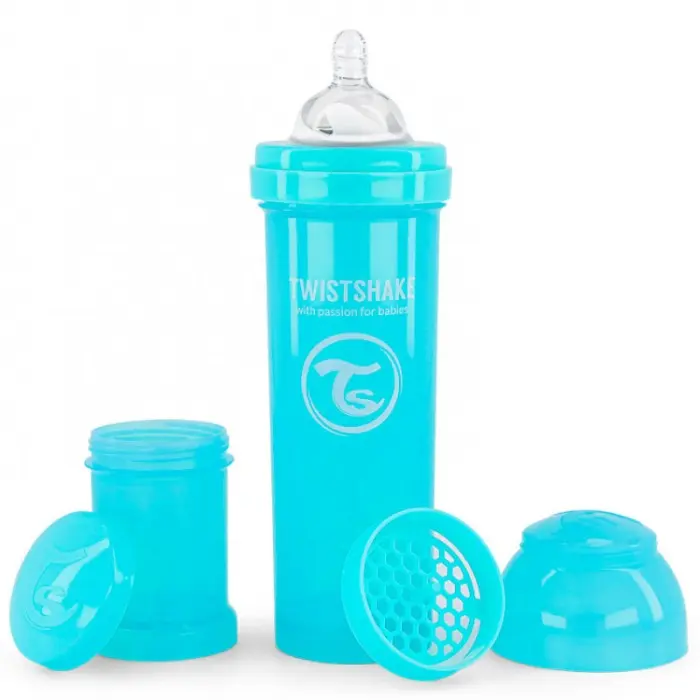 Biberon anti-coliques 330ml 4m+ Bleu Twistshake