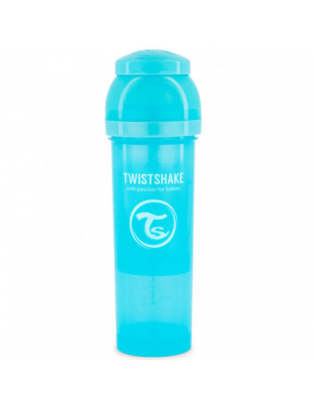 Biberon anti-coliques 330ml 4m+ Bleu Twistshake